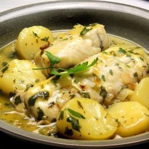 Merluza en salsa